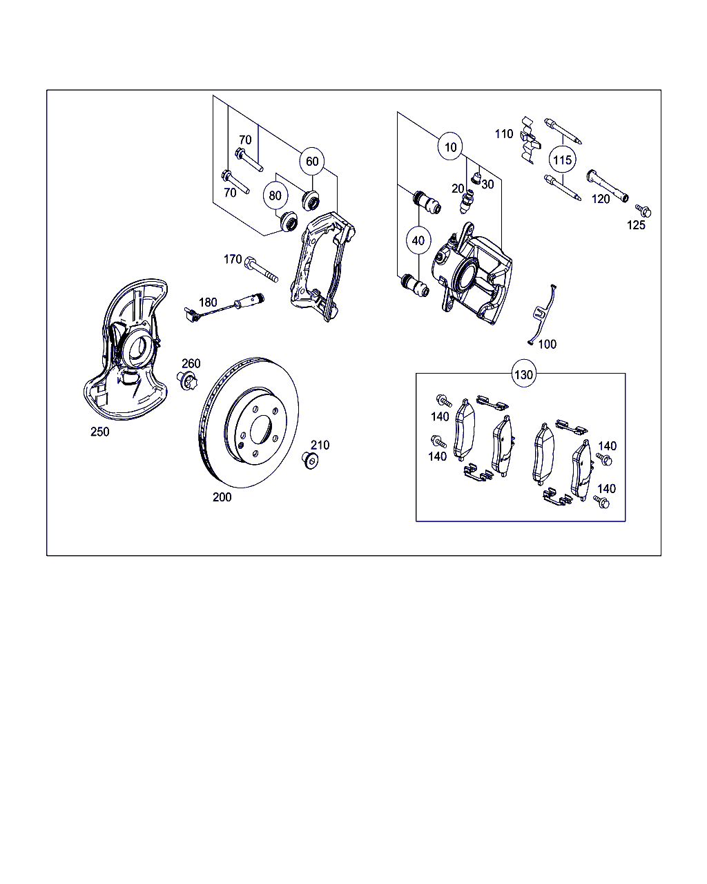 Mercedes-Benz A 006 420 28 20 - Гальмівні колодки, дискові гальма avtolavka.club