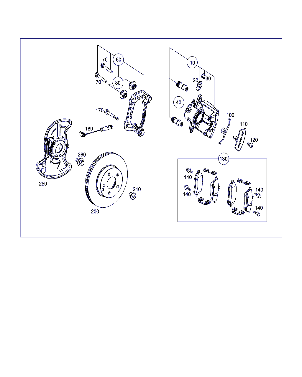 Mercedes-Benz A 204 421 11 94 - Кронштейн, корпус скоби гальма avtolavka.club