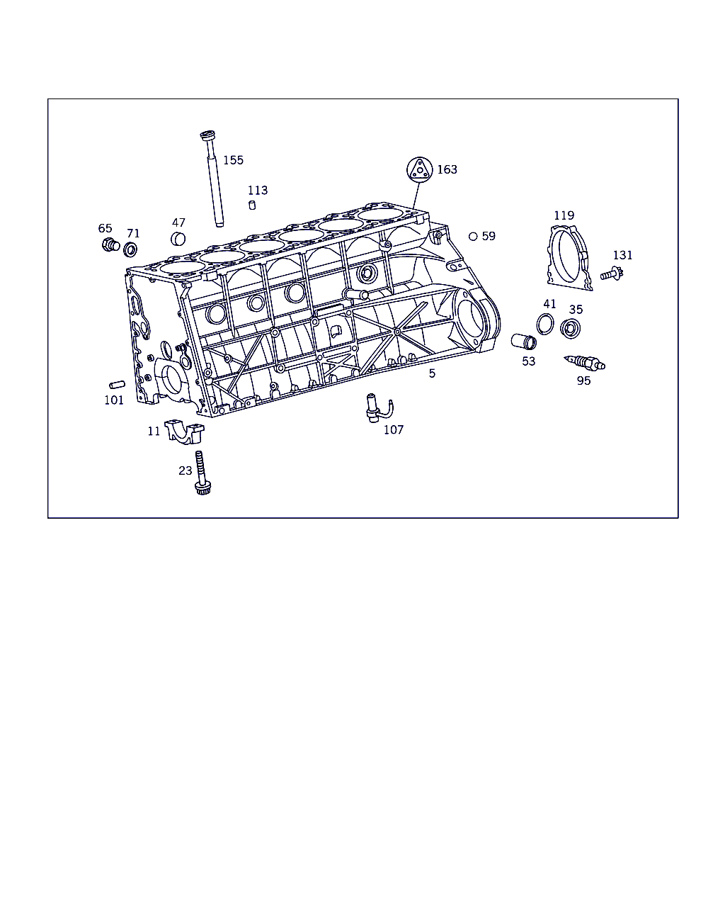 Mercedes-Benz A 611 011 00 71 - Болт, шарнірний кронштейн - колінчастий вал avtolavka.club