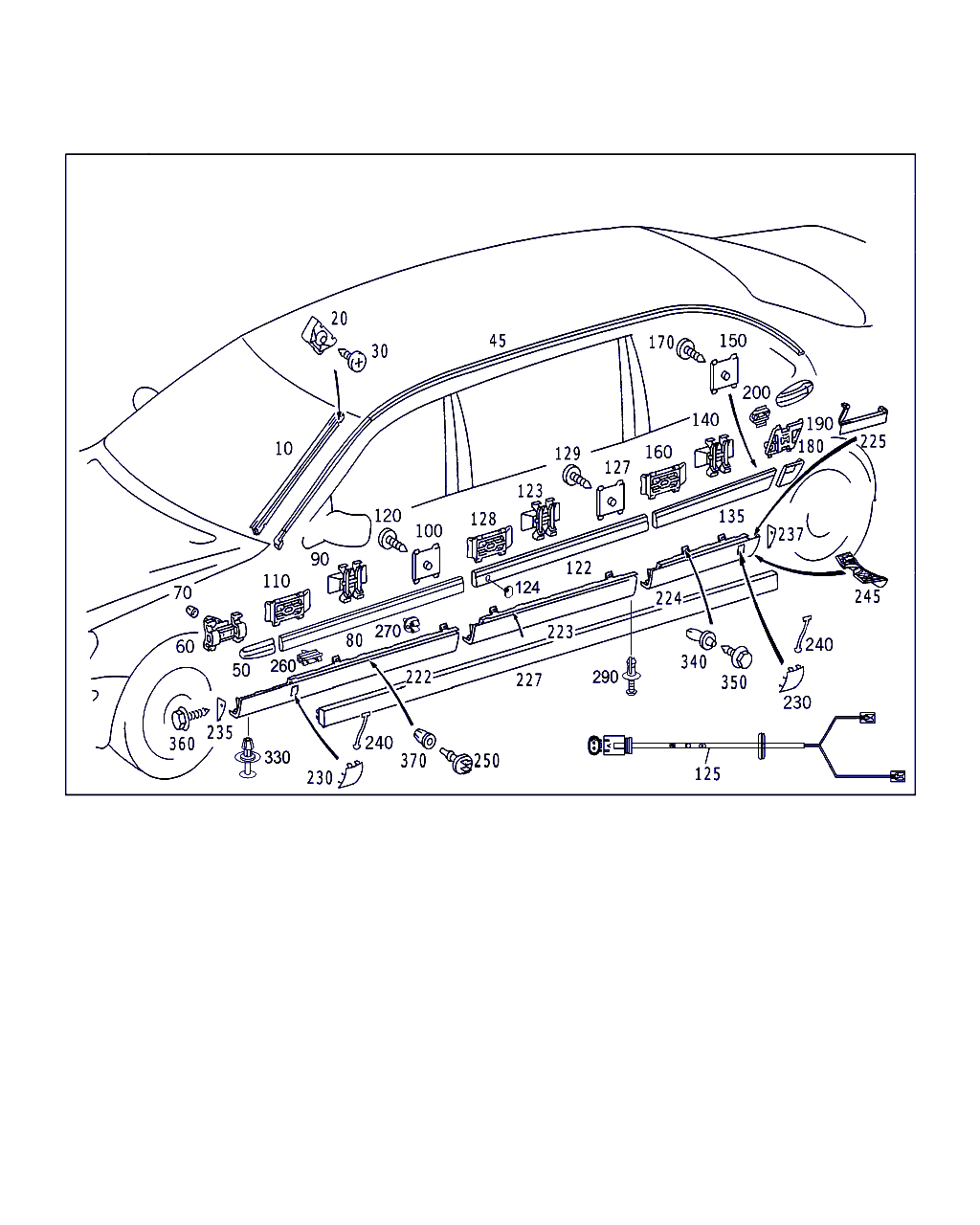 Mercedes-Benz A 001 988 76 81 - Зажим, молдинг / захисна накладка avtolavka.club