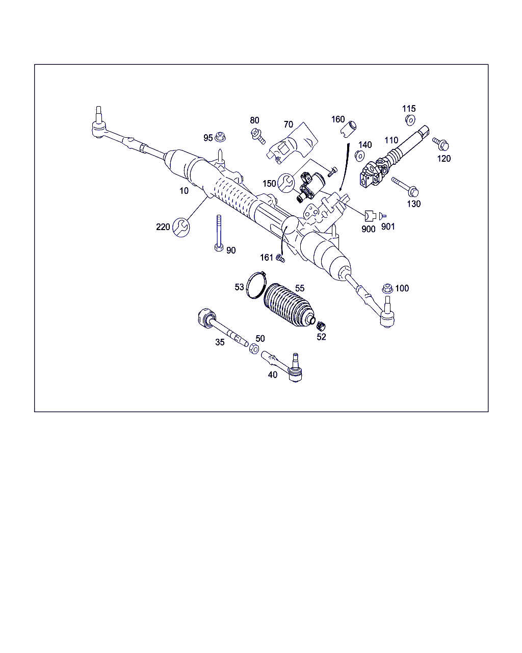 Mercedes-Benz A 204 338 03 15 - Осьовий шарнір, рульова тяга avtolavka.club