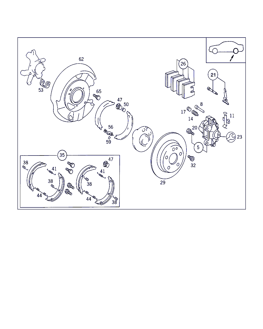 Mercedes-Benz A 002 420 74 20 - Гальмівні колодки, дискові гальма avtolavka.club