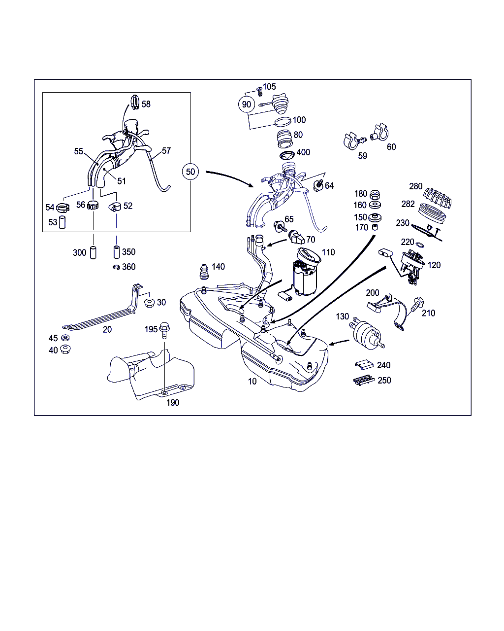 Mercedes-Benz A 203 470 25 41 - Датчик, рівень палива avtolavka.club