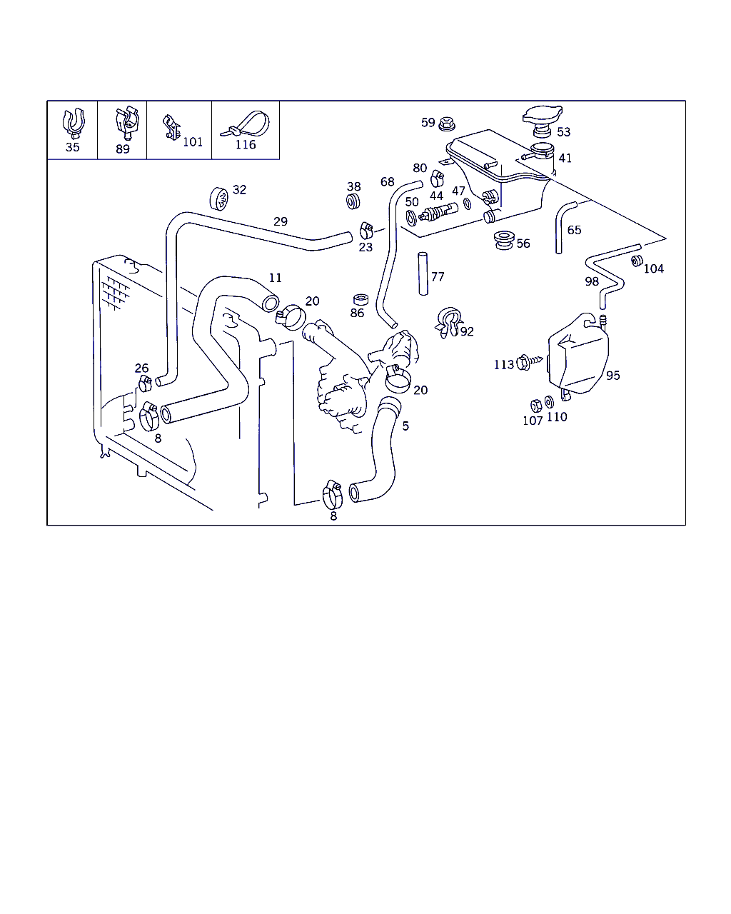 Mercedes-Benz A 124 501 13 82 - Шланг радіатора avtolavka.club