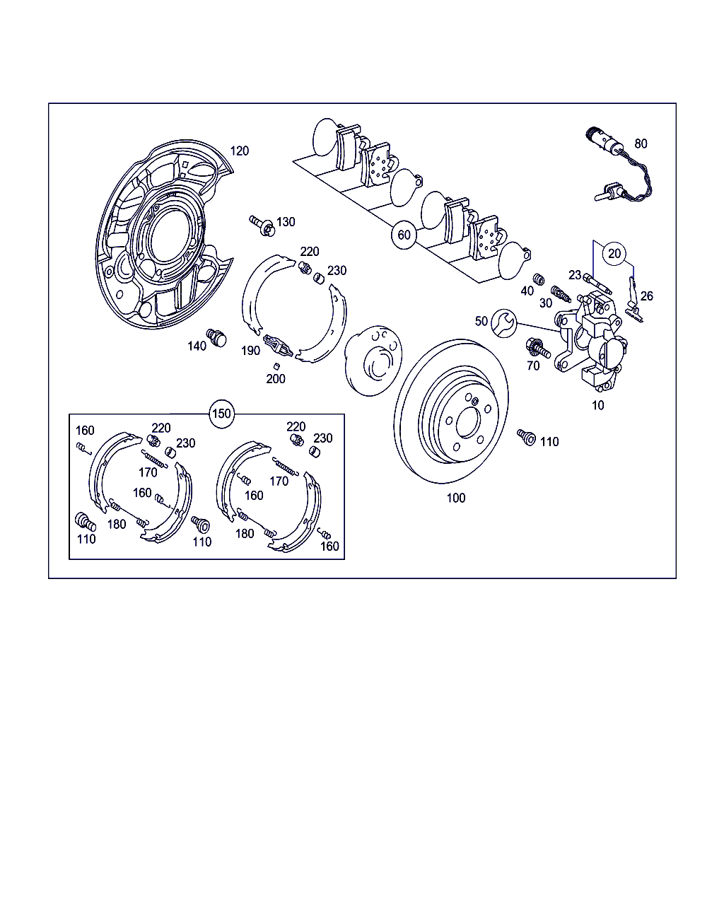 Mercedes-Benz A 003 420 52 20 - Гальмівні колодки, дискові гальма avtolavka.club