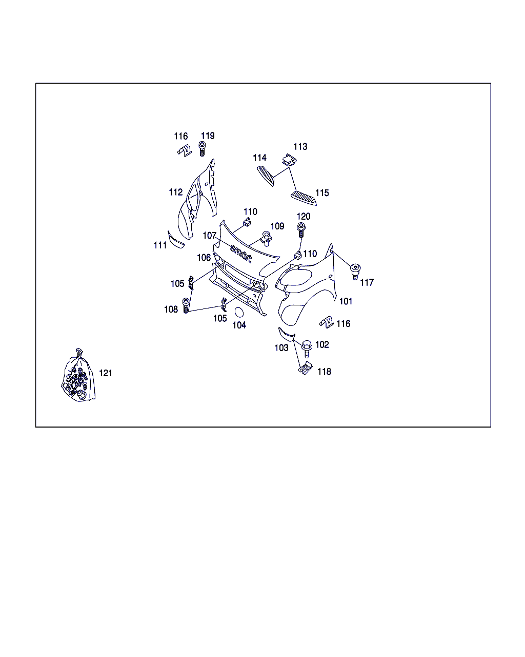 Smart Q 0001724V010CP6A00 - Крило avtolavka.club