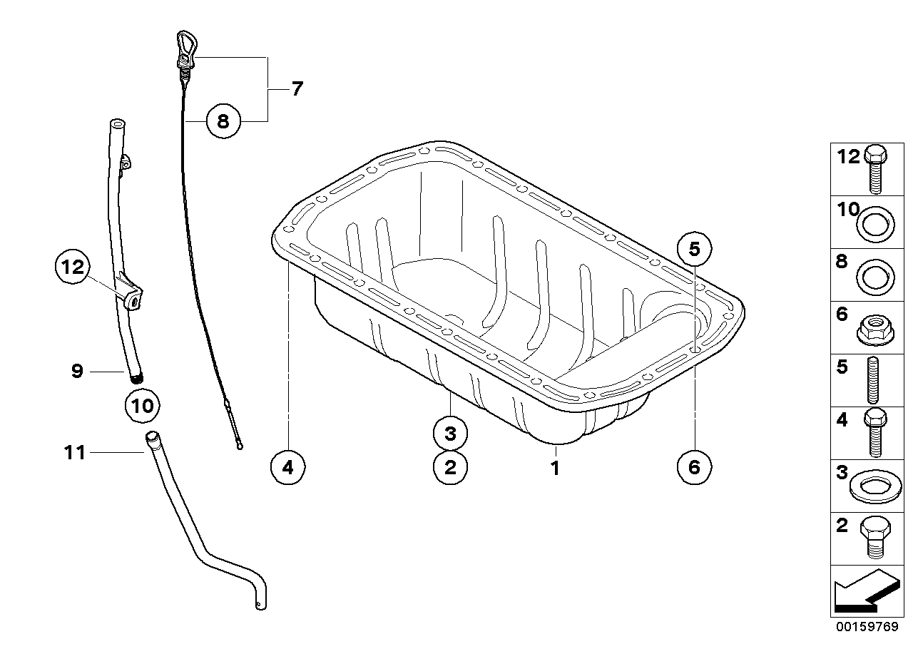 BMW 1113 7 543 584 - Різьбова пробка, масляний піддон avtolavka.club