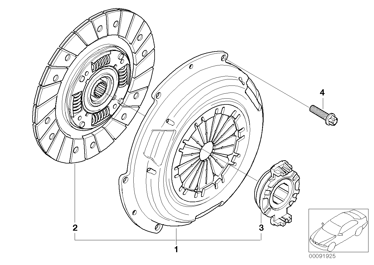 Mini 21 51 1 044 092 - Вичавний підшипник avtolavka.club