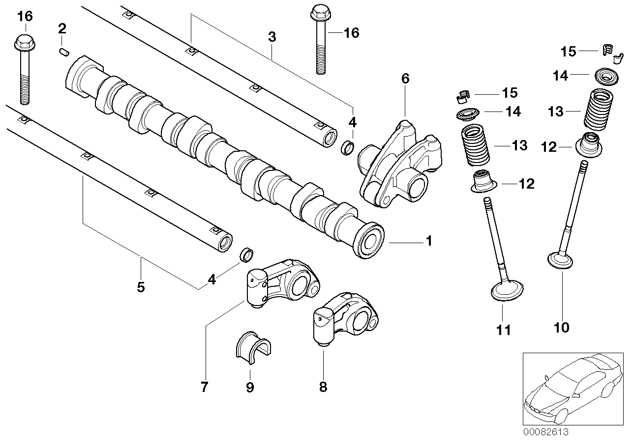 Mini 11 34 0 029 571 - Комплект прокладок, стержень клапана avtolavka.club