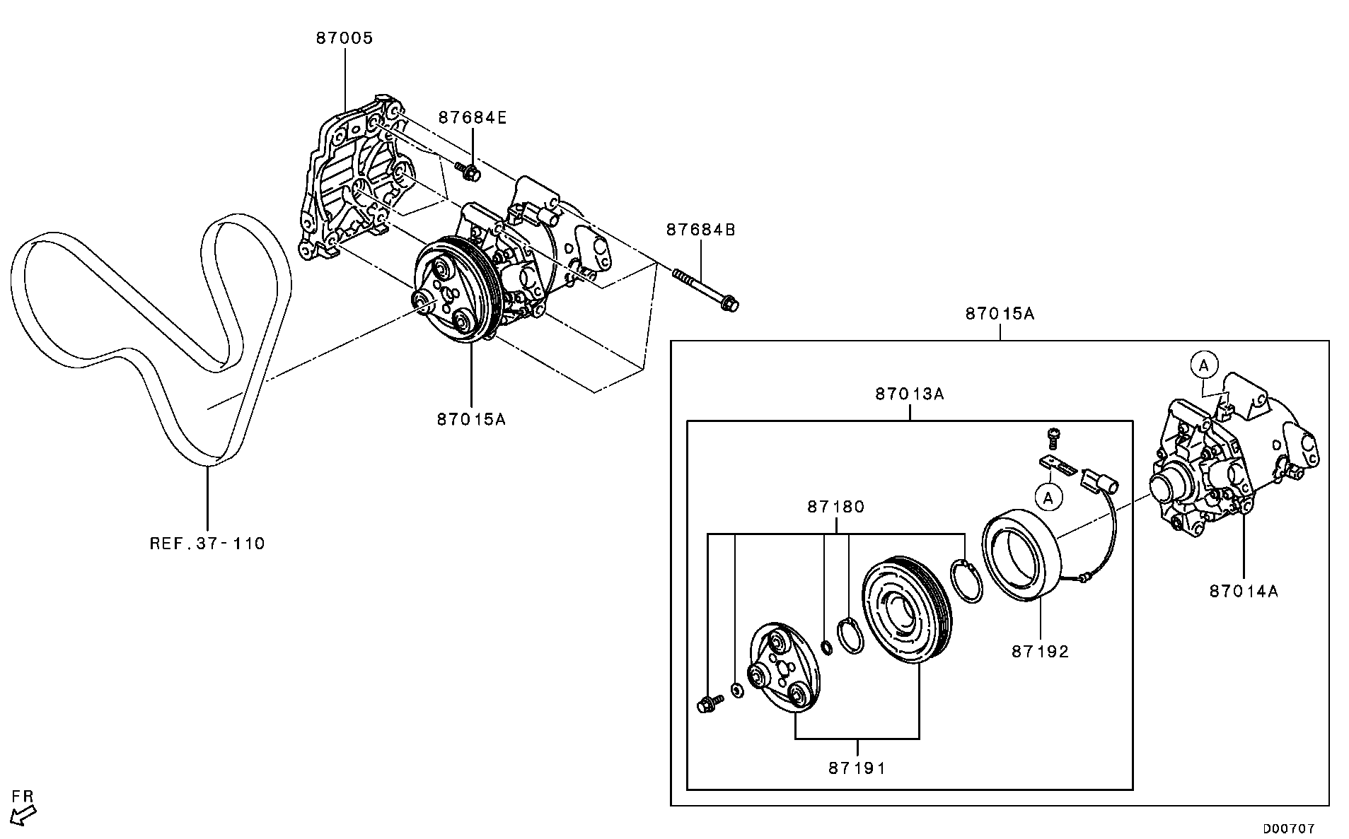 Mitsubishi 7813A768 - Компресор, кондиціонер avtolavka.club