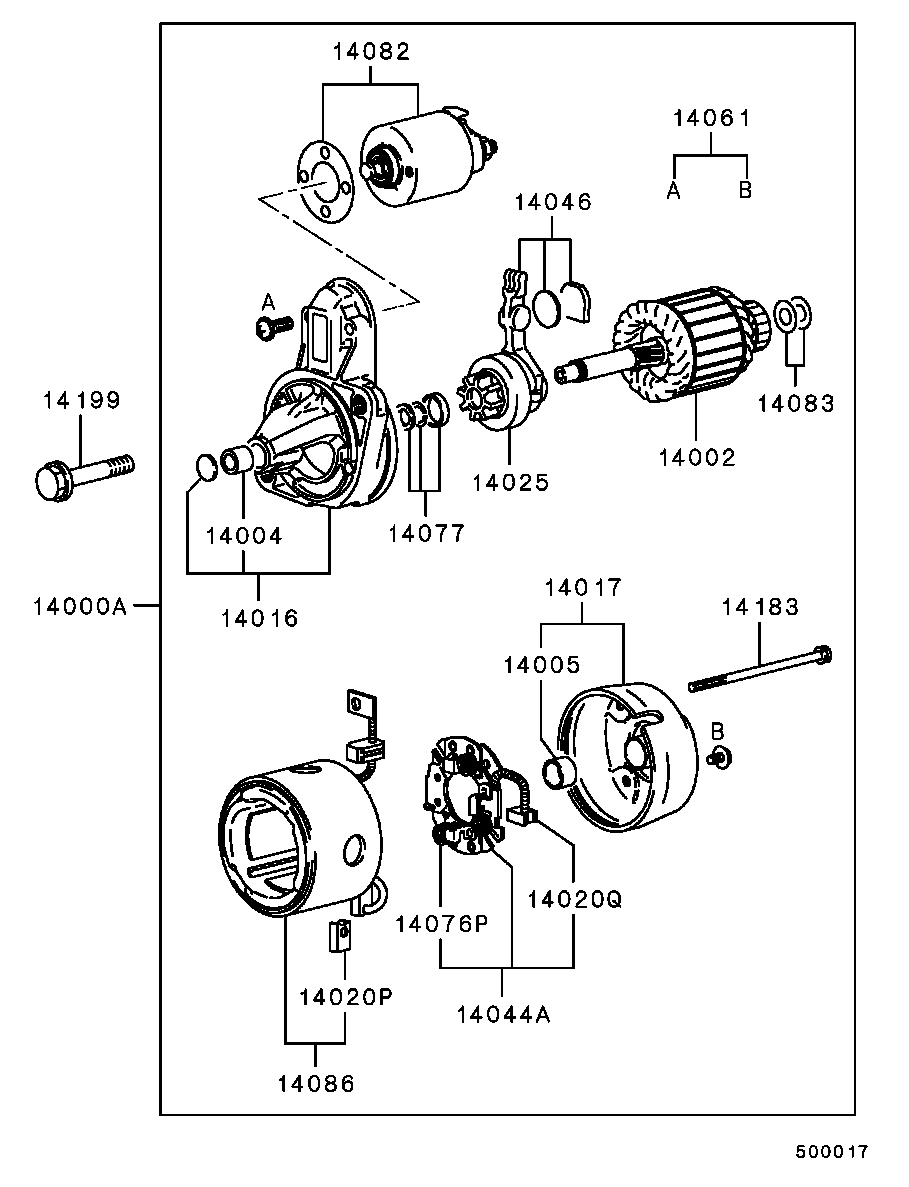 Mitsubishi MD618443 - Якір, стартер avtolavka.club