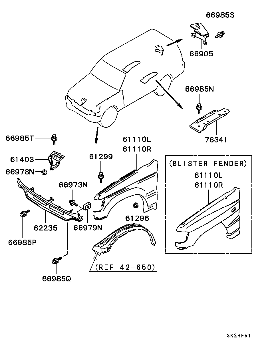 Mitsubishi MB835526 - Крило avtolavka.club