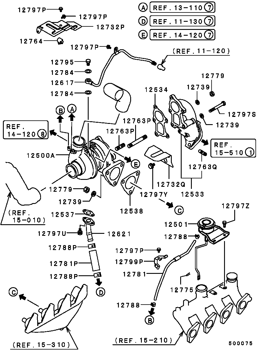 Mitsubishi MR571190 - Маслопровод, компресор avtolavka.club