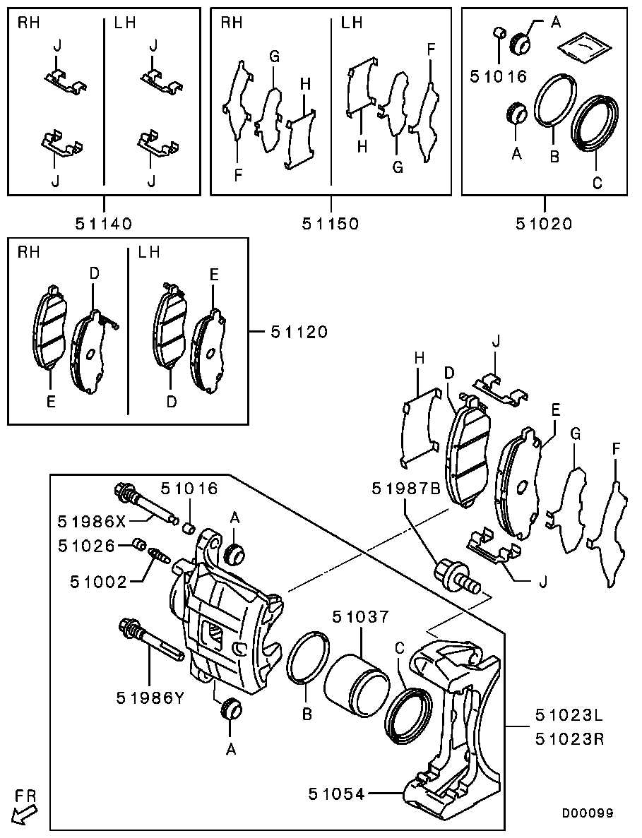 Mitsubishi 4605A221 - Поршень, корпус скоби гальма avtolavka.club