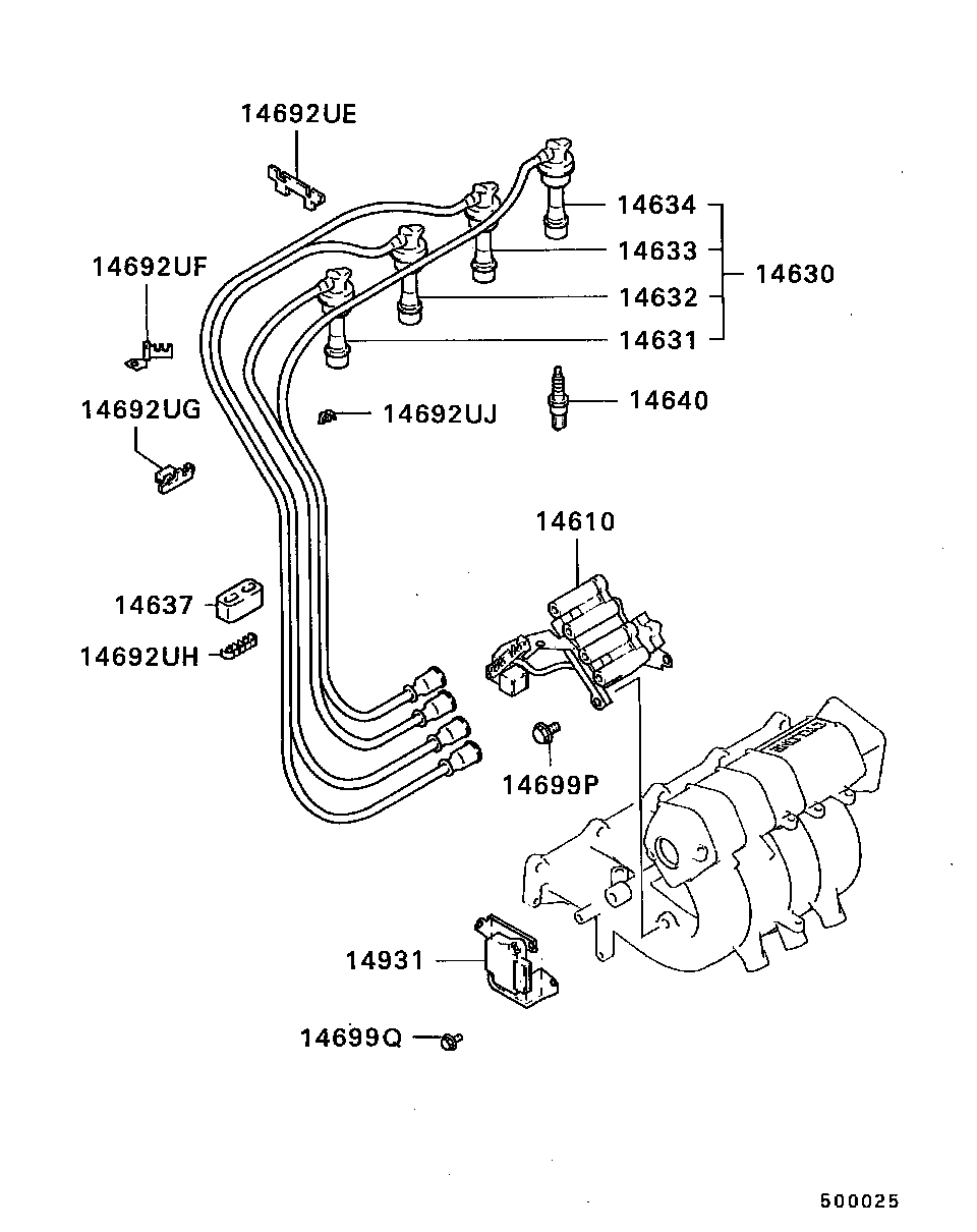 Mitsubishi MD158956 - Котушка запалювання avtolavka.club