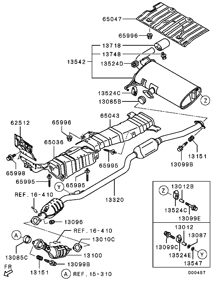 Mitsubishi 1571A150 - Глушник вихлопних газів кінцевий avtolavka.club