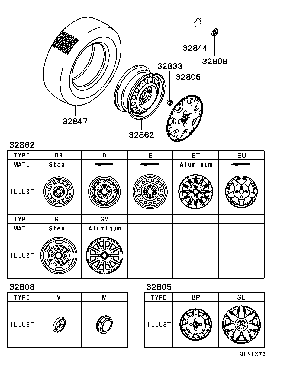 Mitsubishi MB057636 - Гайка кріплення колеса avtolavka.club