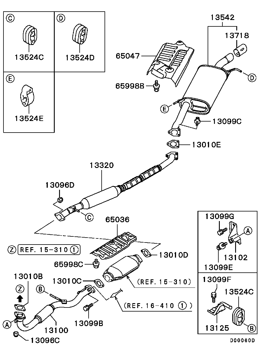 Mitsubishi MB687022 - Прокладка, труба вихлопного газу avtolavka.club