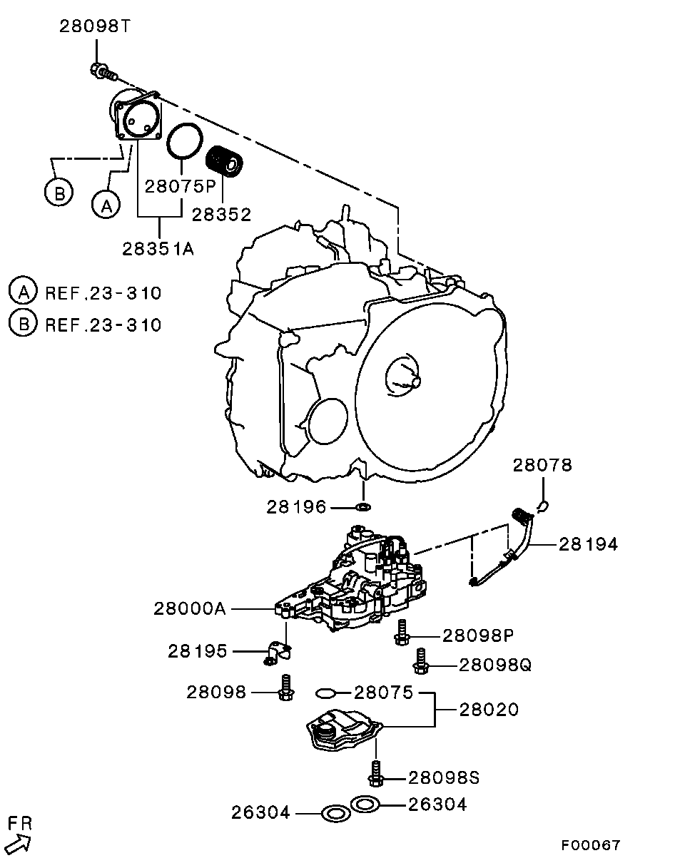 Mitsubishi 2920A096 - Прокладка, ступінчаста коробка avtolavka.club