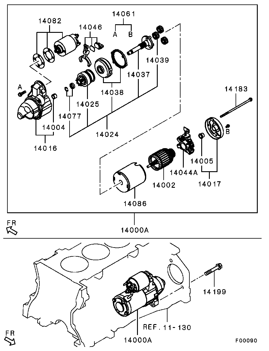 Mitsubishi 1810A212 - Тягове реле, стартер avtolavka.club