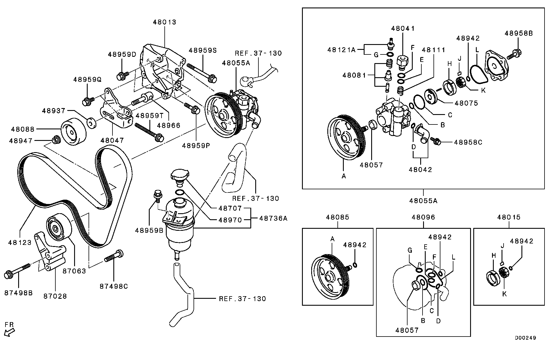 Mitsubishi 4451A140 - Поліклиновий ремінь avtolavka.club