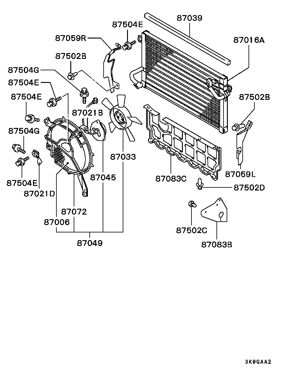 Mitsubishi MB918439 - Конденсатор, кондиціонер avtolavka.club