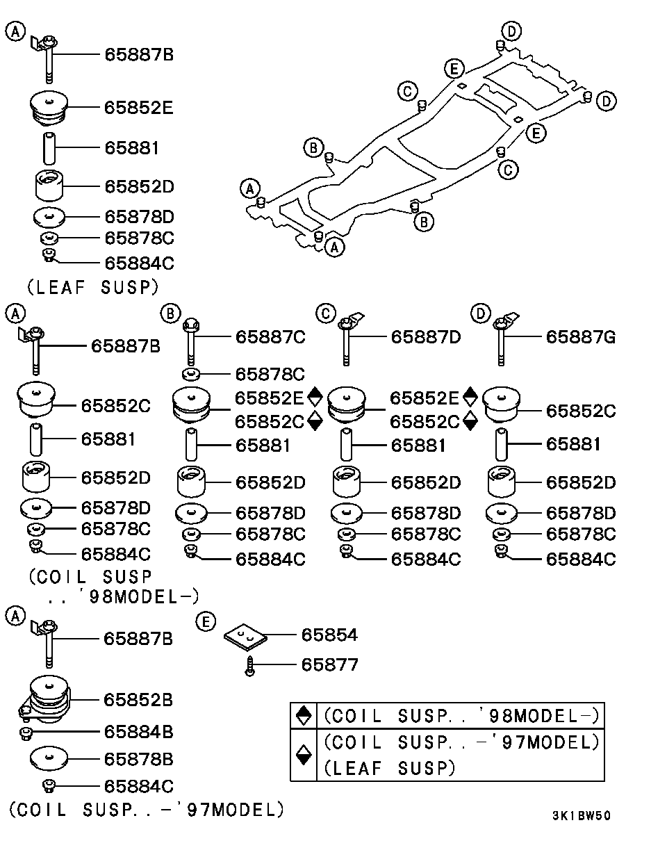 Mitsubishi MB275630 - Втулка, балка мосту avtolavka.club