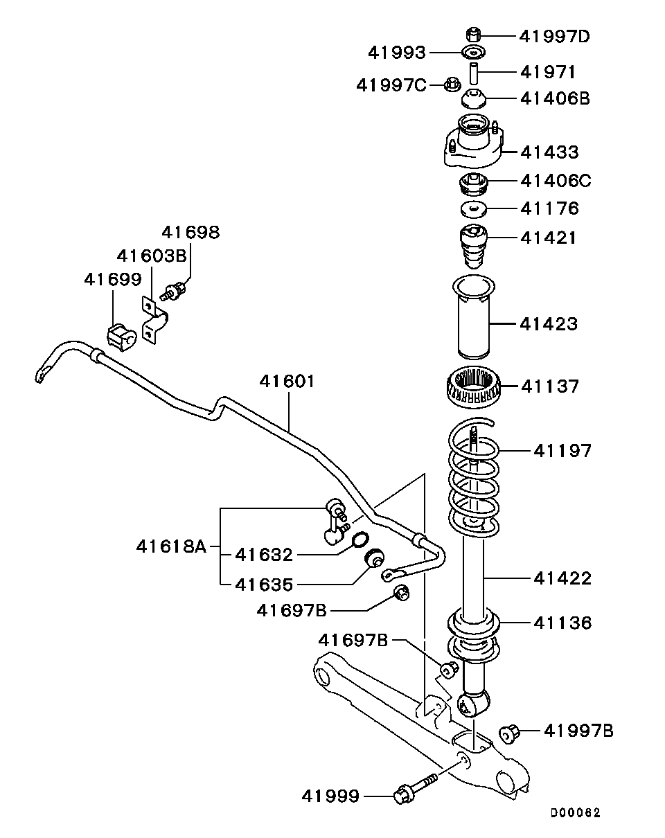 Mitsubishi MN101522 - Пружина ходової частини avtolavka.club