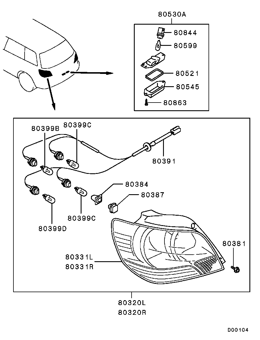 Mitsubishi MN133700 - Противотуманная фара avtolavka.club