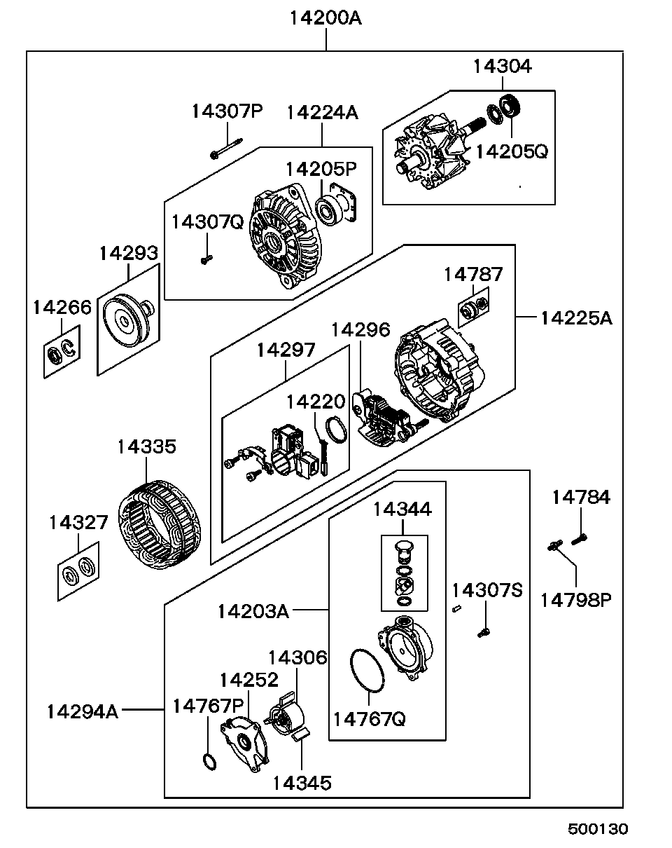 Mitsubishi MD618731 - BEARING,ALTERNATOR ROTOR avtolavka.club