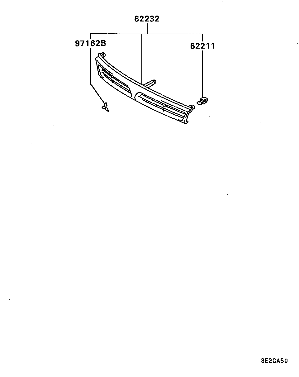 Mitsubishi MB962319 - Решітка радіатора avtolavka.club