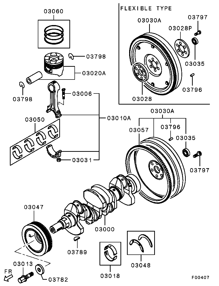 Mitsubishi 1115A117 - Шатуни підшипник avtolavka.club