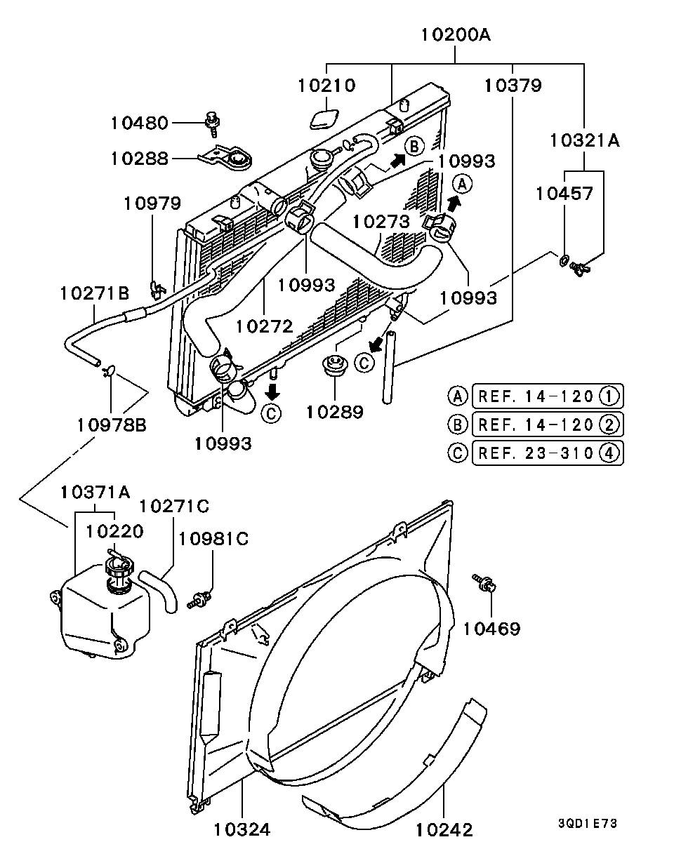 Mitsubishi MR239636 - Шланг радіатора avtolavka.club