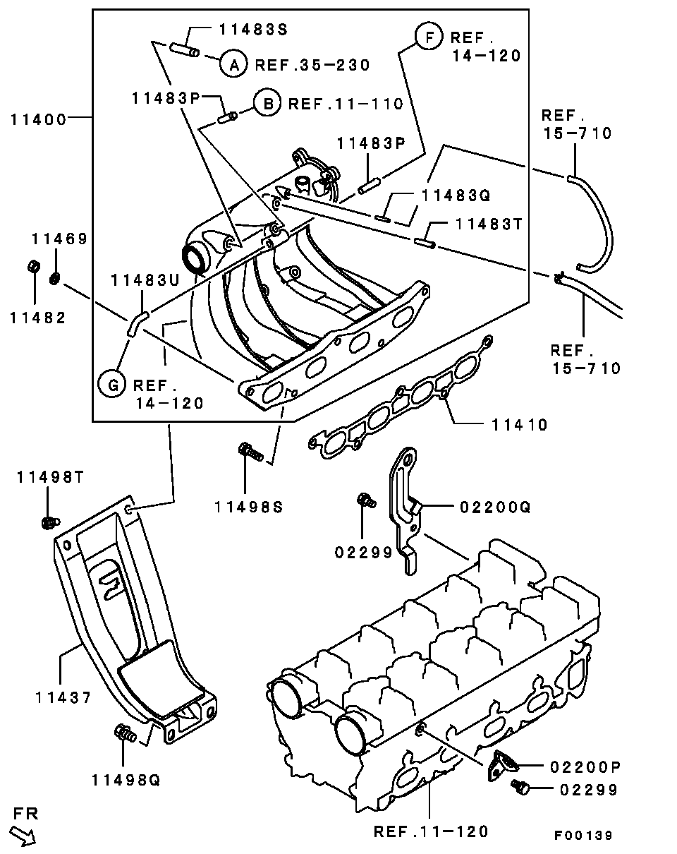 Mitsubishi MN143690 - Прокладка, впускний колектор avtolavka.club