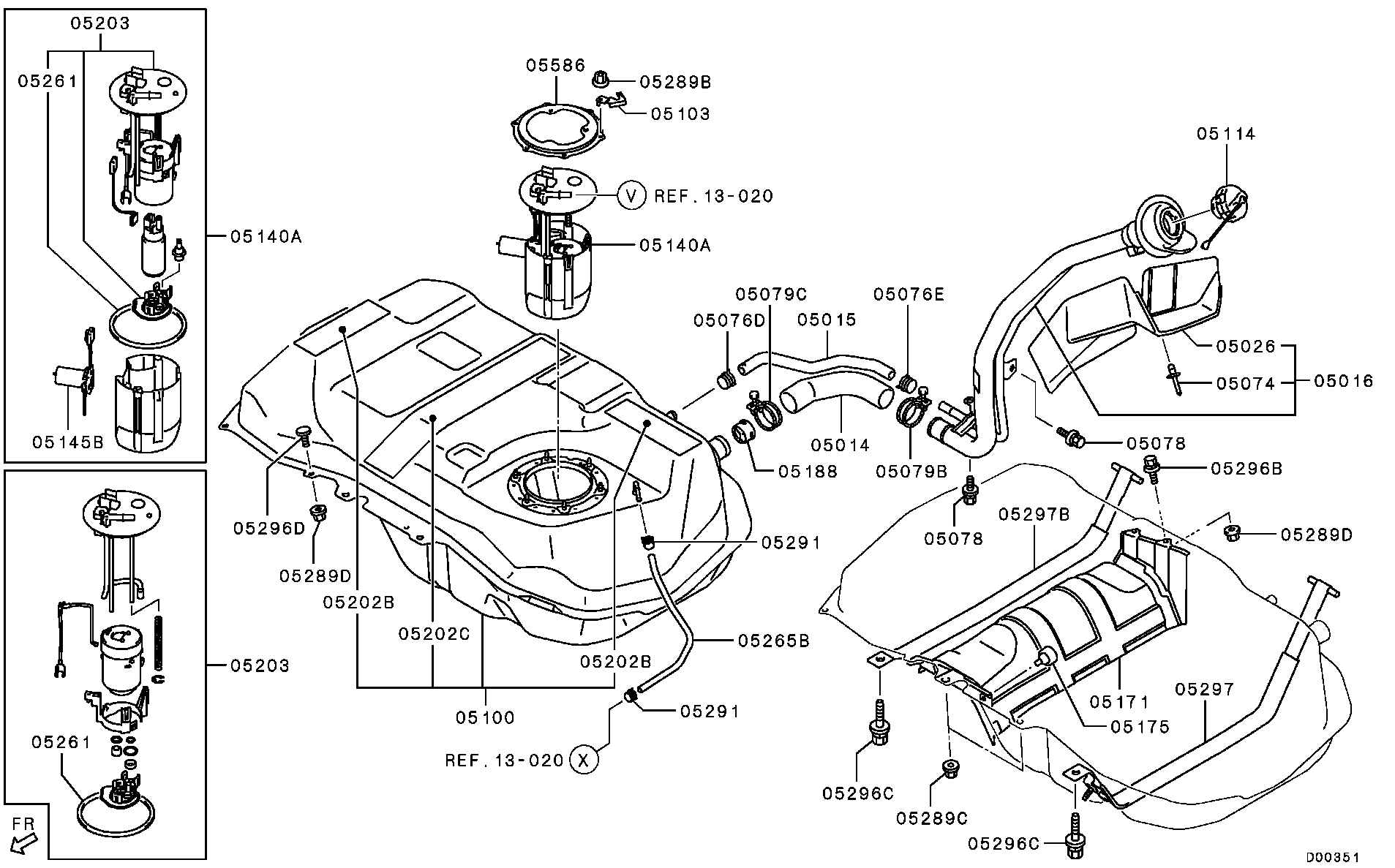 Mitsubishi 1710A416 - Заливна горловина, паливної бак avtolavka.club