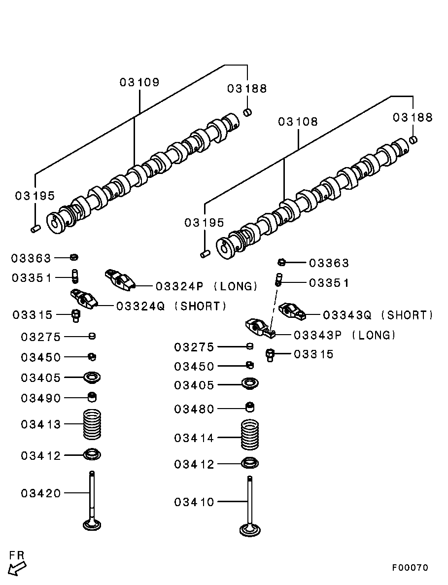 Mitsubishi 1010A203 - Впускний клапан avtolavka.club