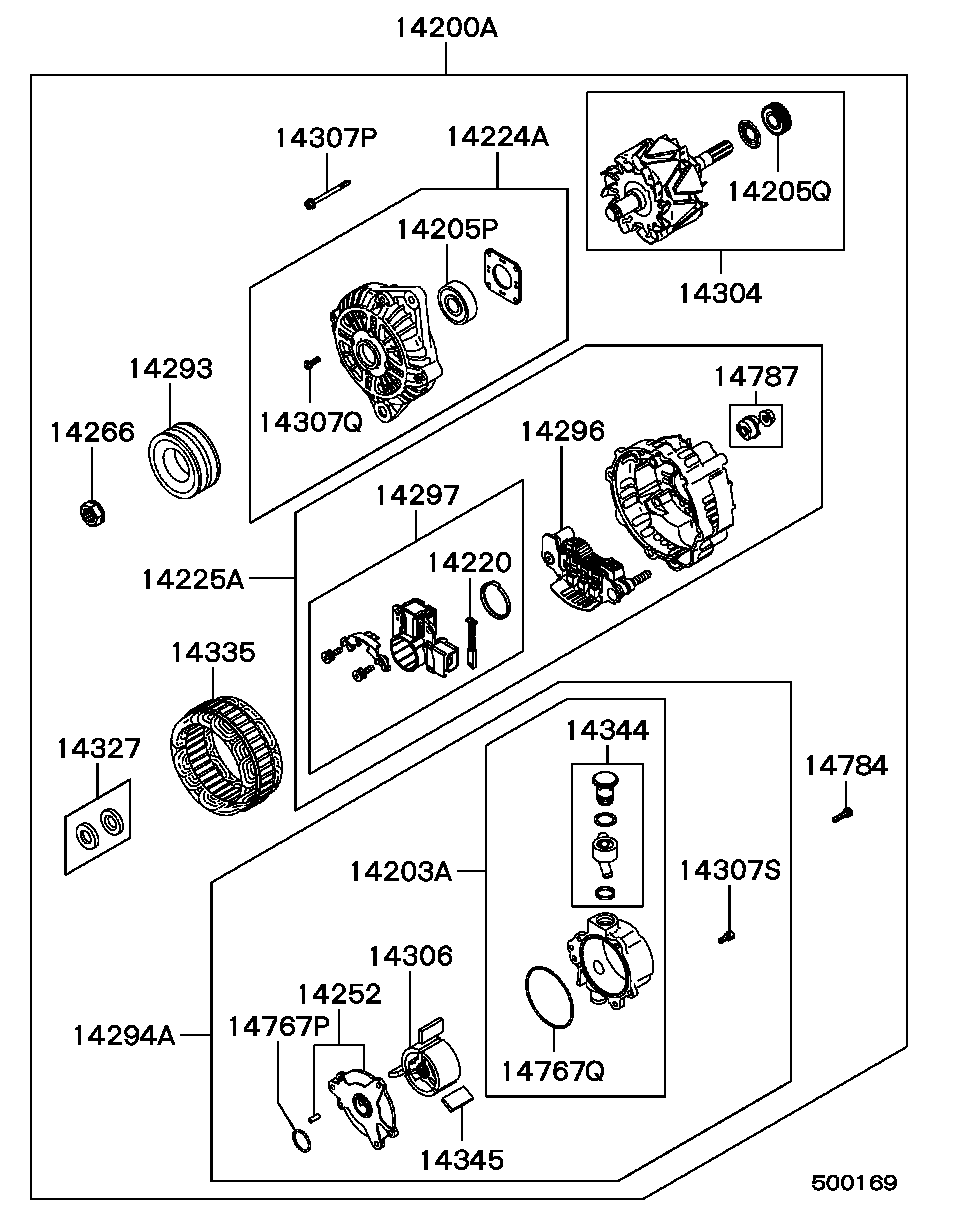 Mitsubishi MD 332546 - Генератор avtolavka.club