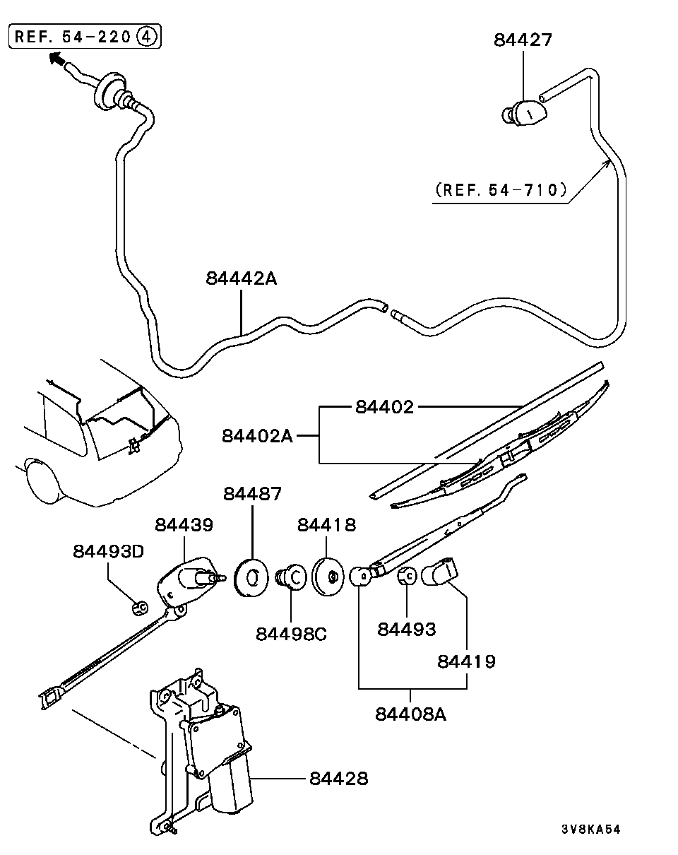 Mitsubishi MB929027 - Щітка склоочисника avtolavka.club