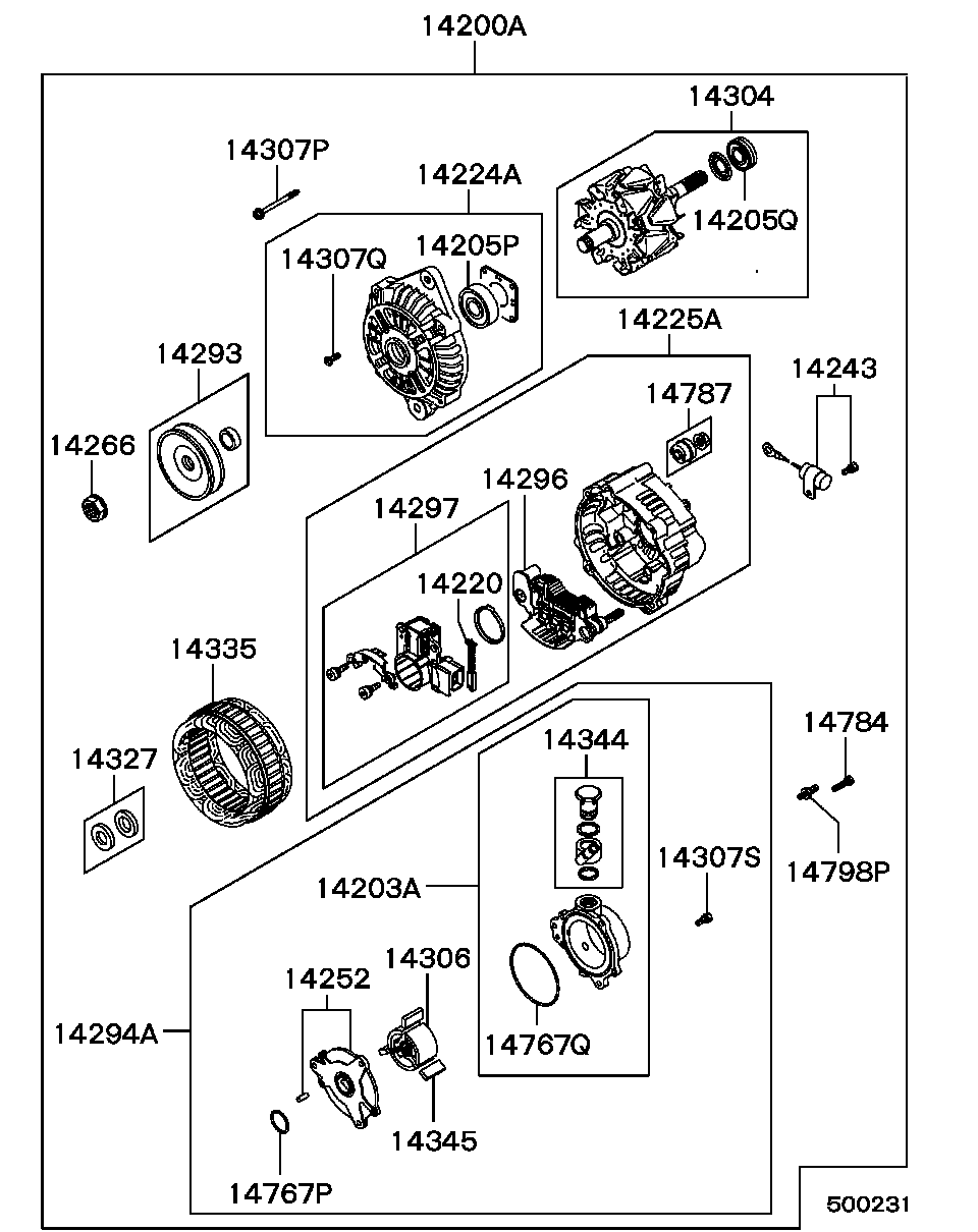 Mitsubishi MD344963 - Генератор avtolavka.club