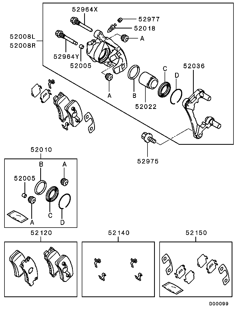 Mitsubishi MR569370 - Направляючий болт, корпус скоби гальма avtolavka.club