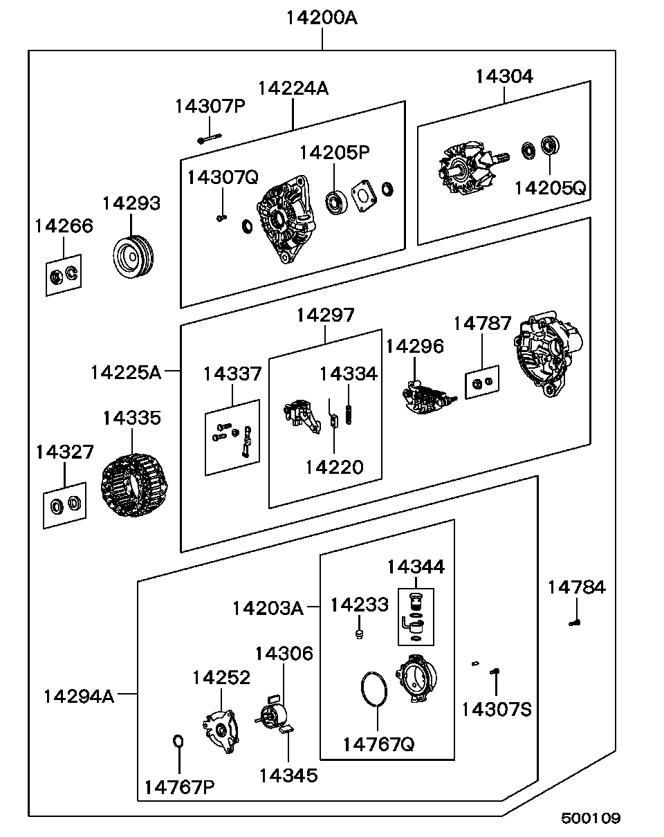 Mitsubishi ME700547 - SEAL SET,ALTERNATOR ROTOR SHAFT avtolavka.club