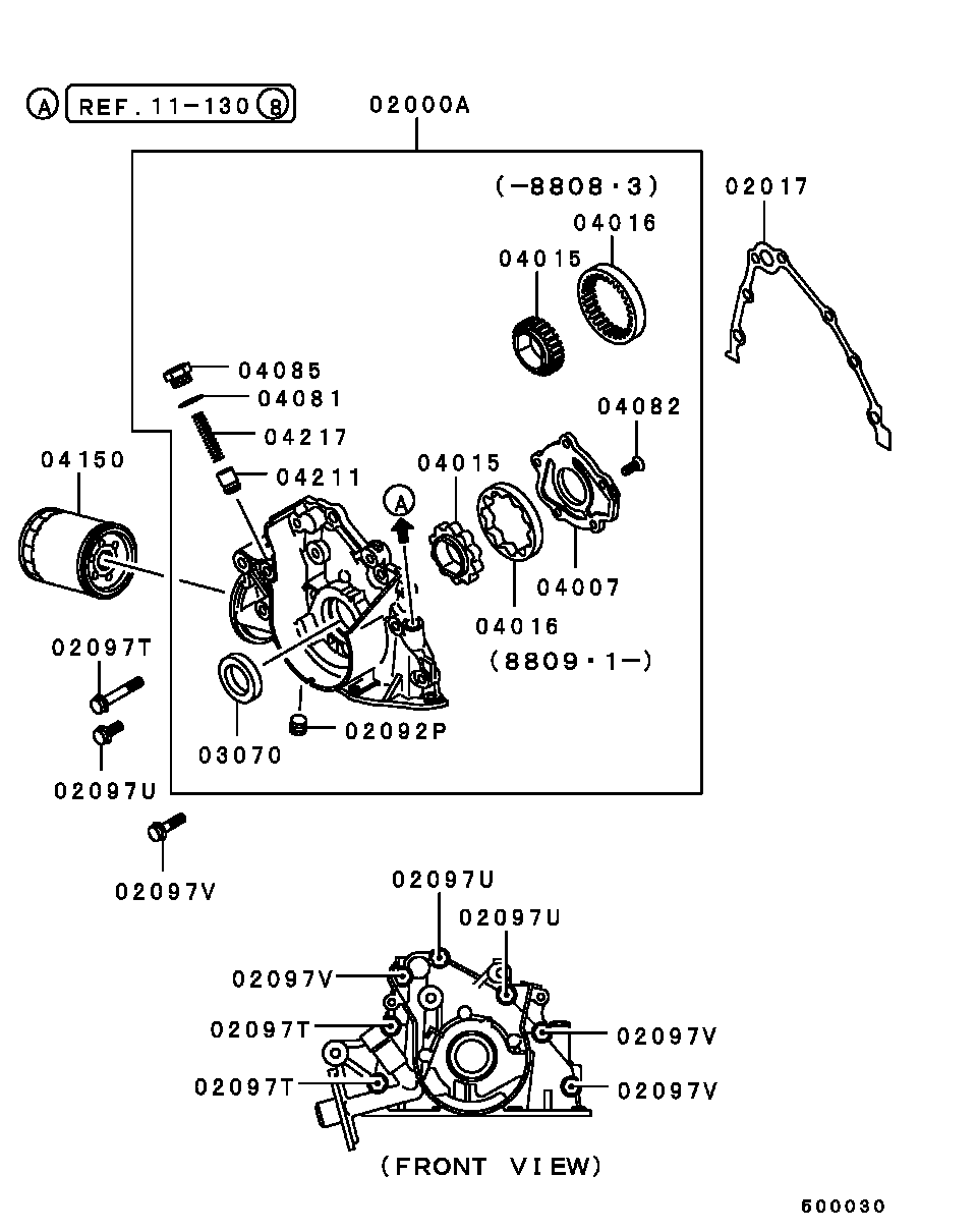 Mitsubishi MD071462 - Масляний фільтр avtolavka.club