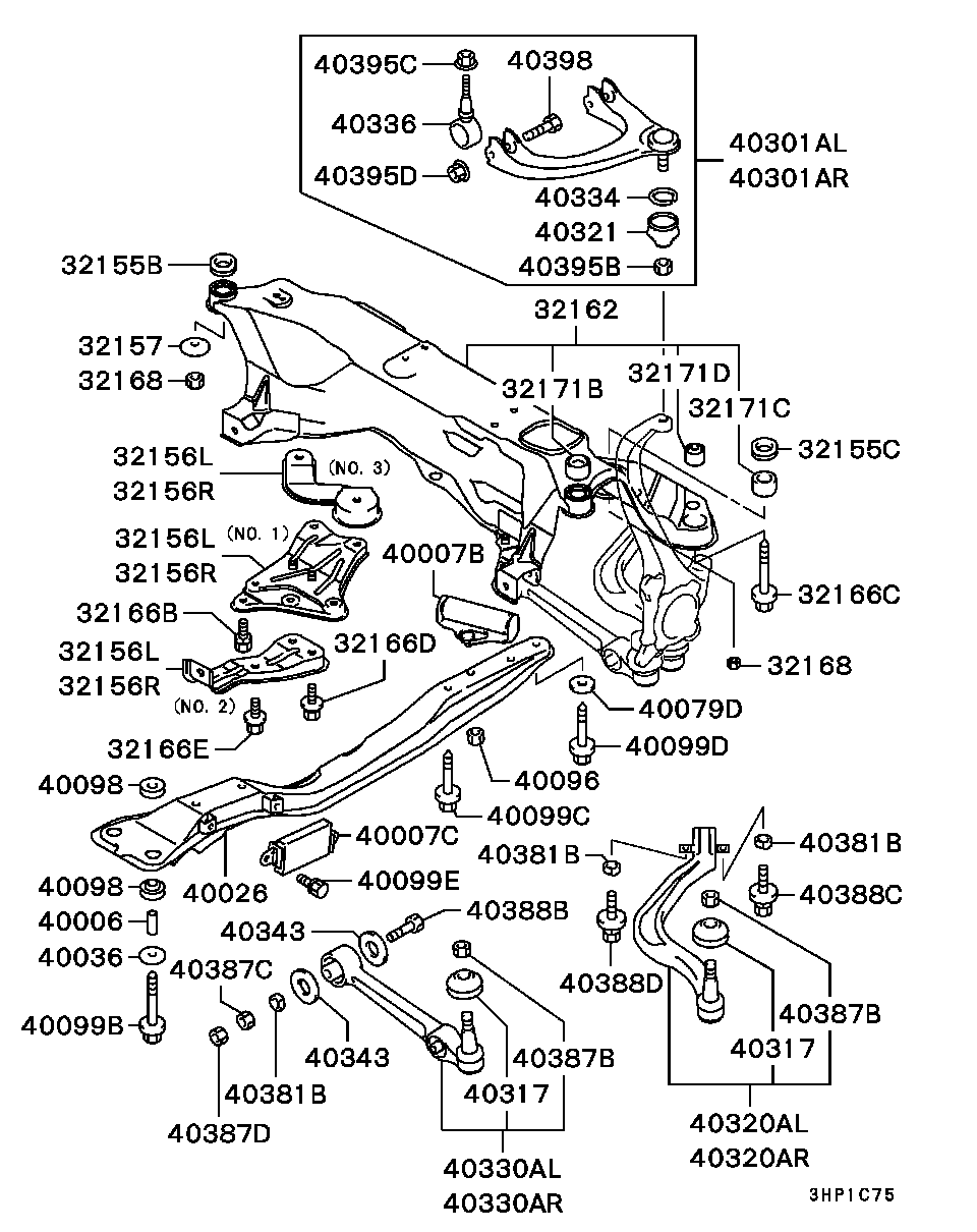 Mitsubishi MR244103 - Втулка, балка мосту avtolavka.club