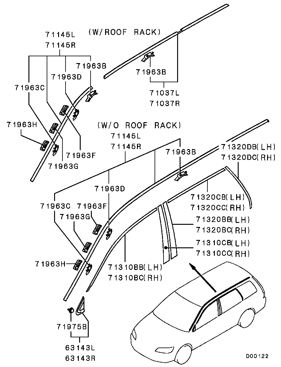 Mitsubishi MR520850 - Пружинний затиск, монтаж скла avtolavka.club