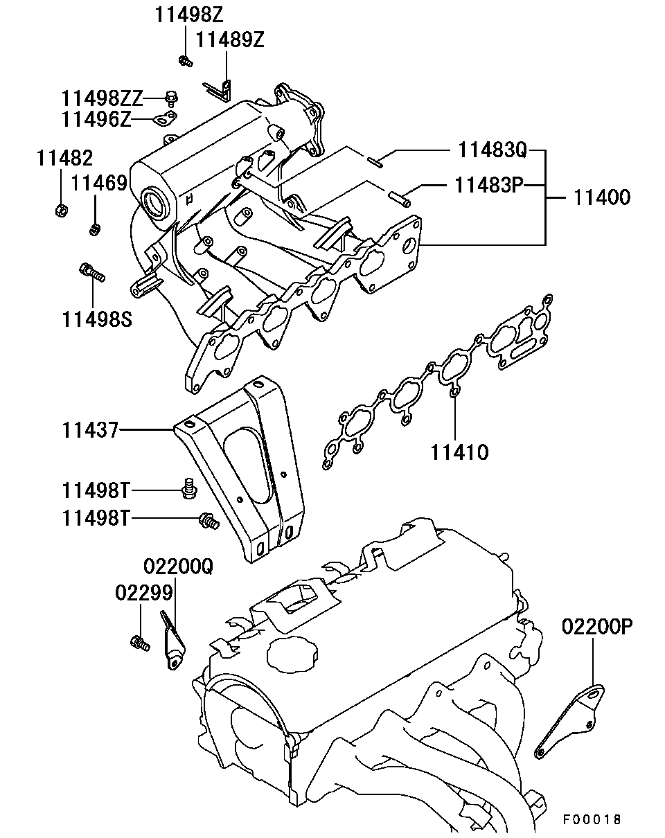 Mitsubishi MD333080 - Прокладка, впускний колектор avtolavka.club