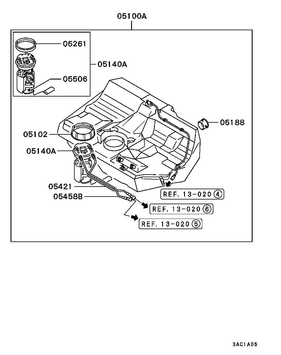 Mitsubishi MR344655 - Модуль паливного насоса avtolavka.club