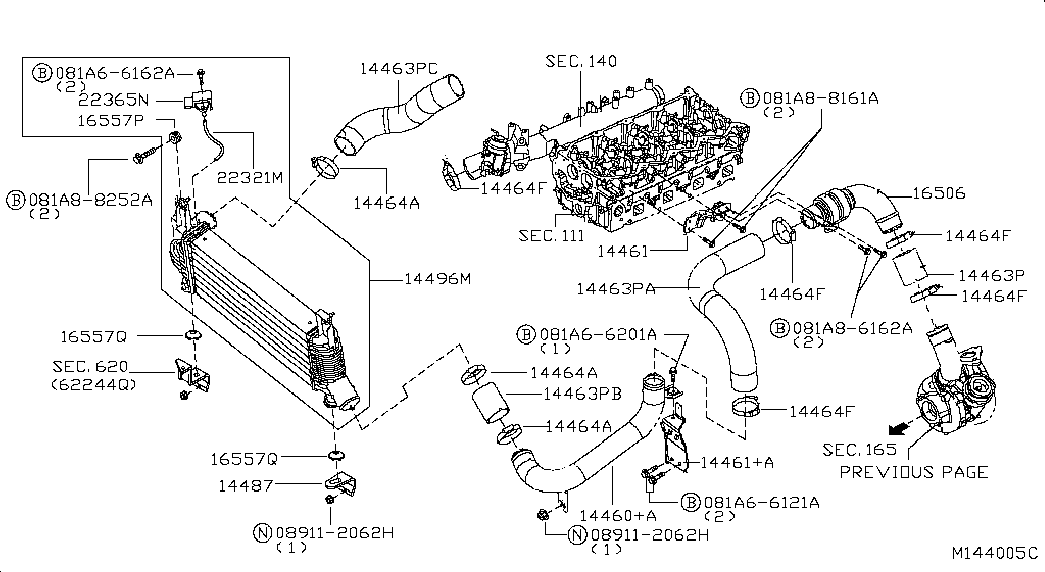 NISSAN 21507-BU000 - Підвіска, радіатор avtolavka.club