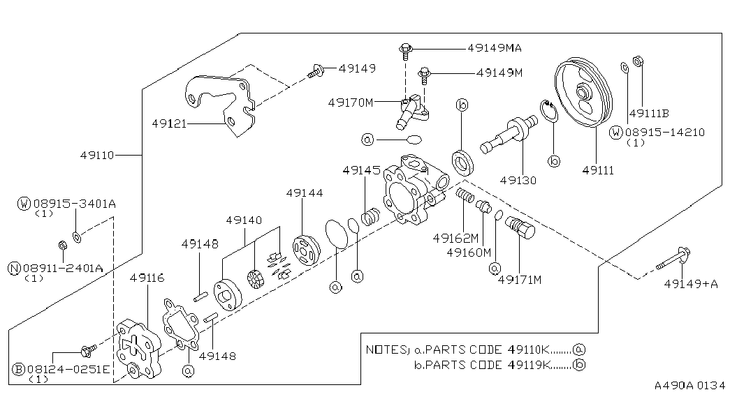 NISSAN 49110 52Y00 - Гідравлічний насос, рульове управління, ГУР avtolavka.club