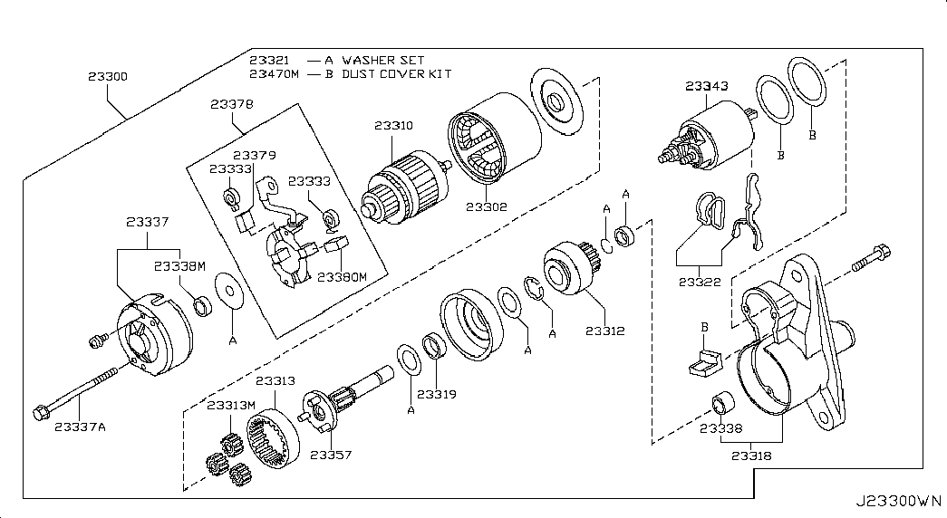 NISSAN 23300EN20B - Стартер avtolavka.club