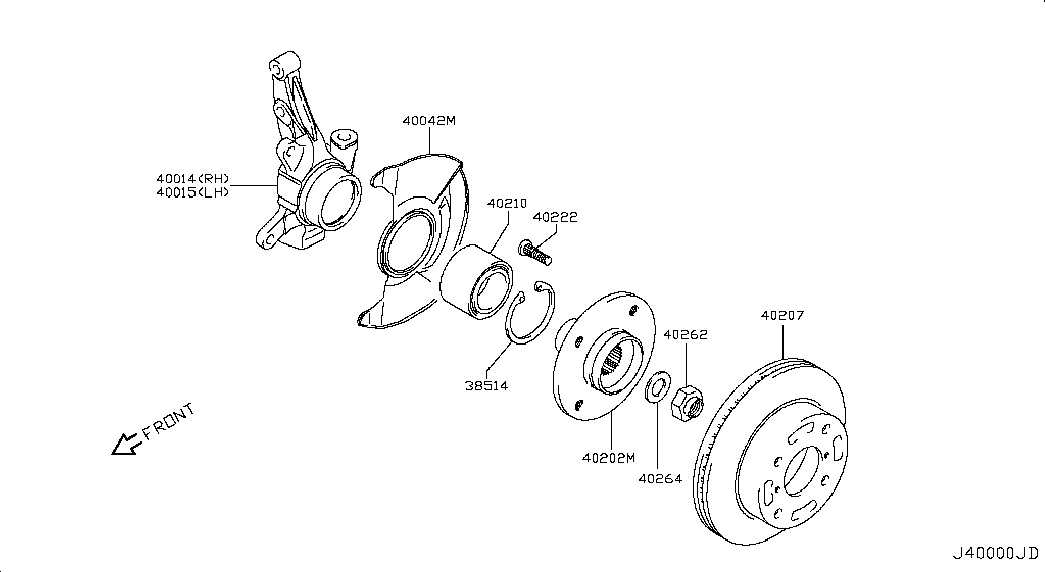 NISSAN 402064A00G - Гальмівний диск avtolavka.club